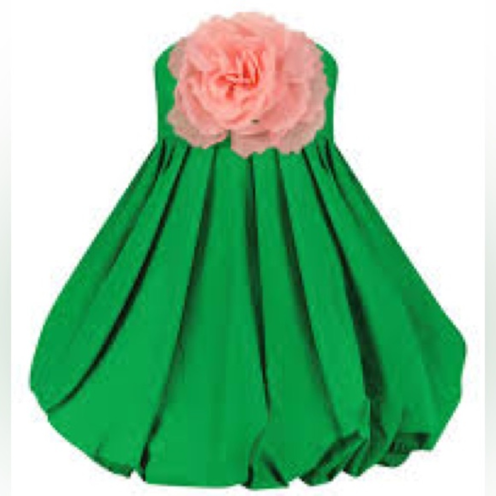 Mac Duggal Faille Strapless Flower Detail Mini Dress size 2 NWT - Picture 3 of 5
